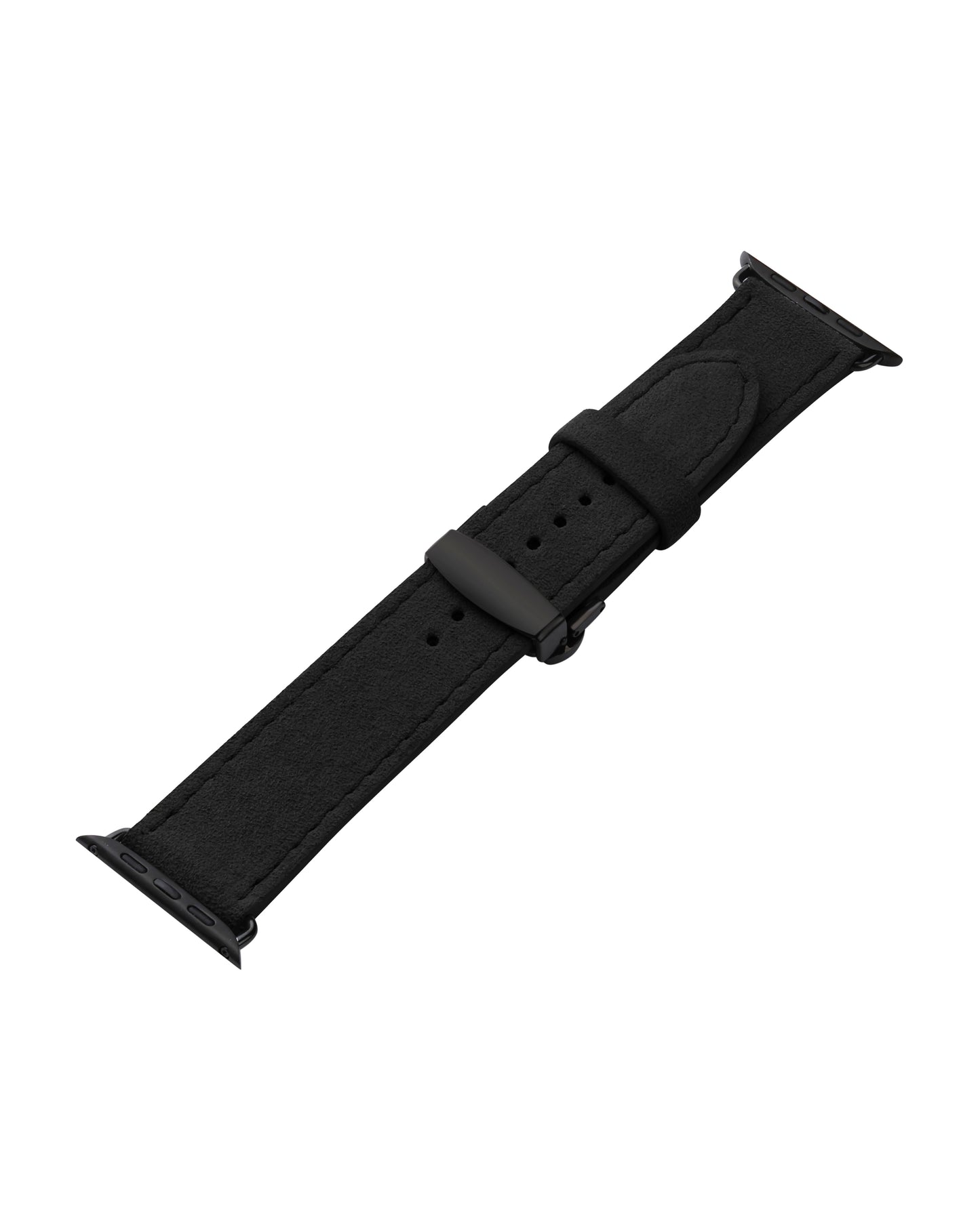 Ремінець для Apple Watch з алькантари у чорному кольорі