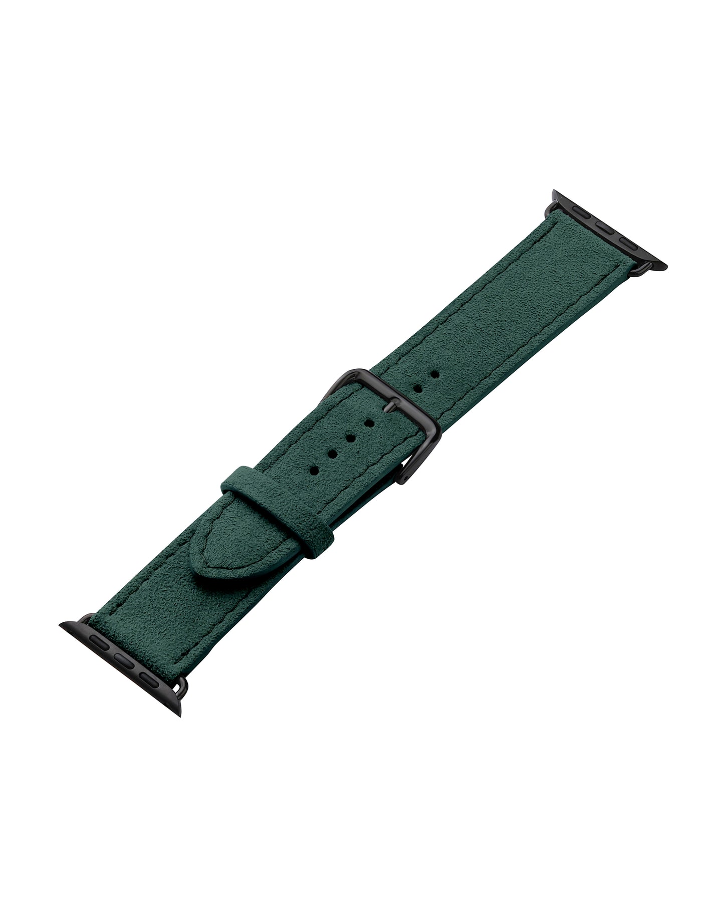 Ремінець для Apple Watch з алькантари у зеленому кольорі