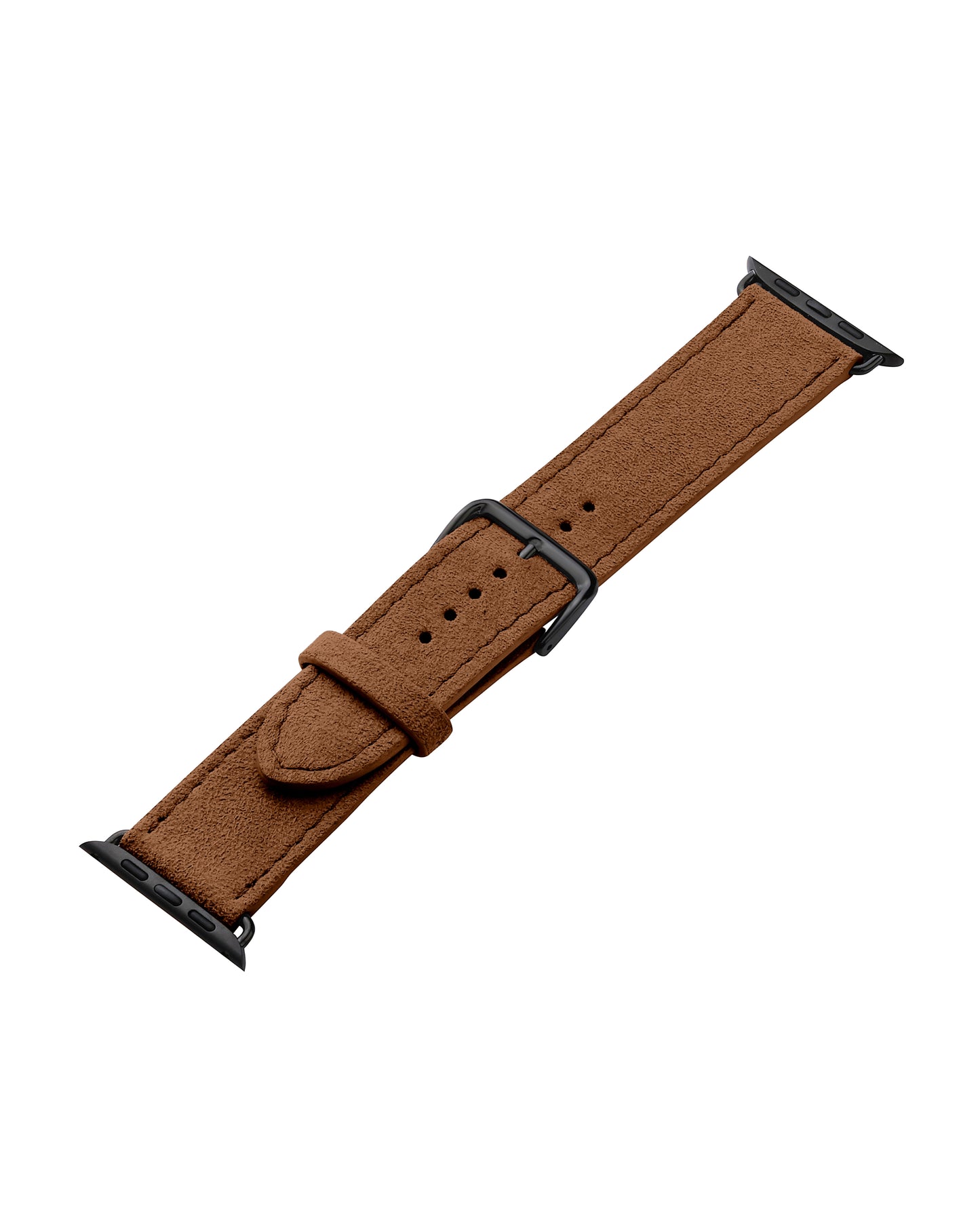 Ремінець для Apple Watch з алькантари у рудому кольорі