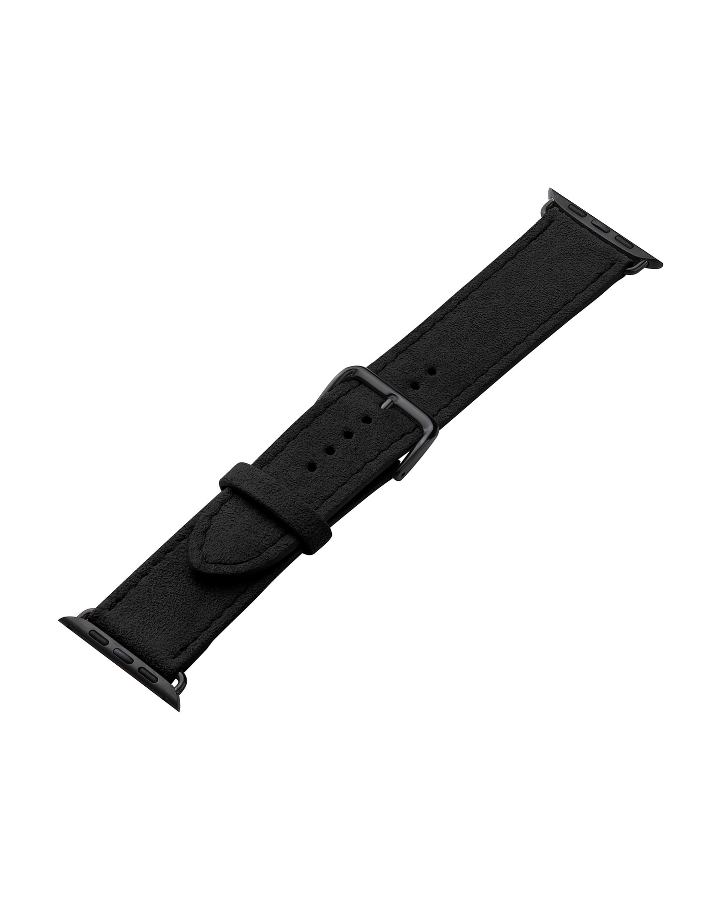 Ремінець для Apple Watch з алькантари у чорному кольорі