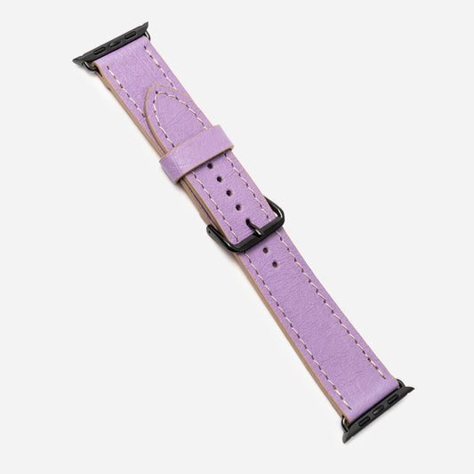 Ремінець для Apple Watch зі шкіри страуса в ліловому кольорі без фолікул
