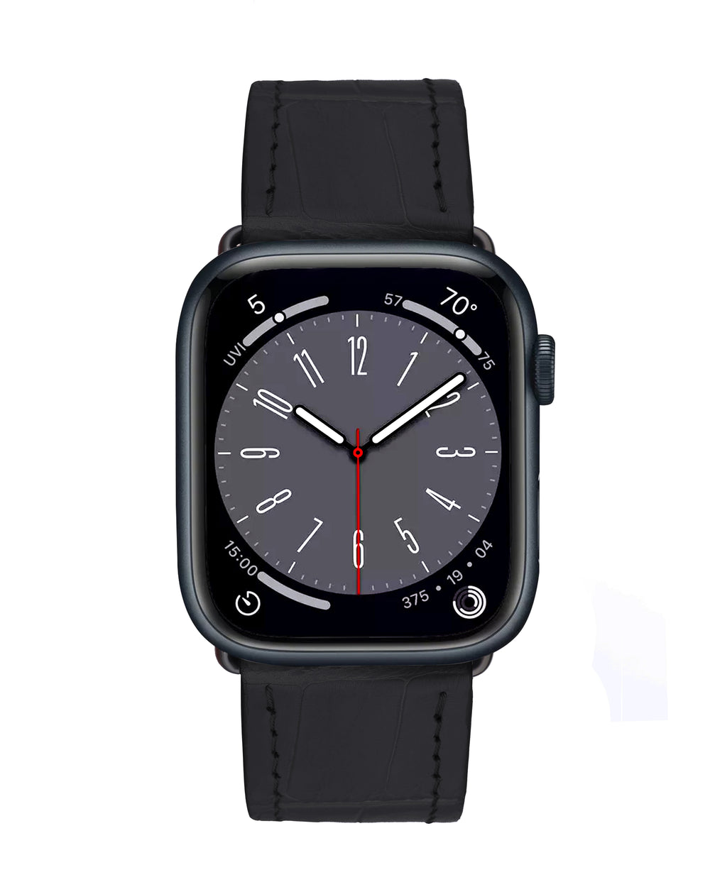 Ремешок для Apple Watch из кожи крокодила черного цвета
