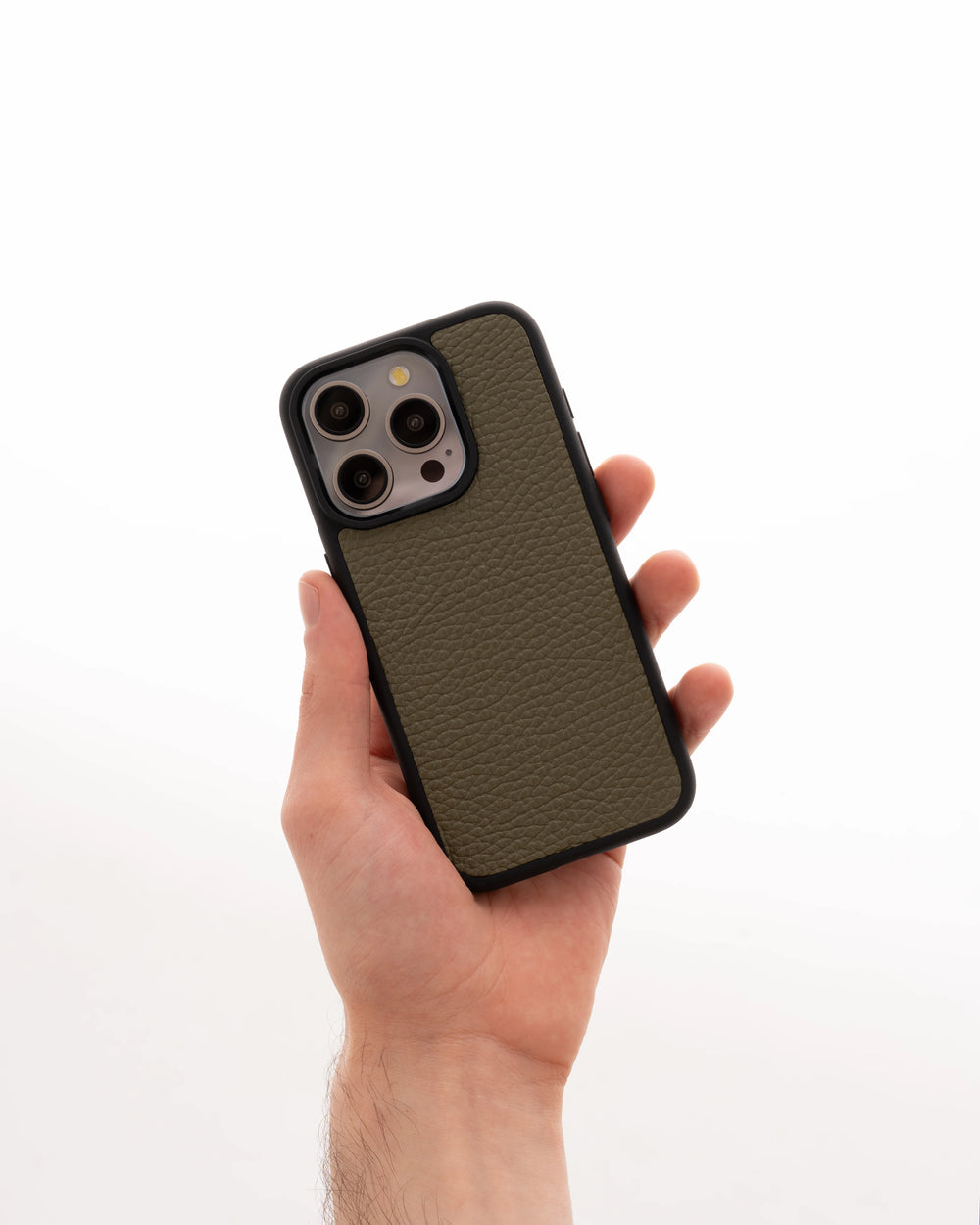 Чехол из зелёной телячьей кожи флотар для iPhone 14 Plus