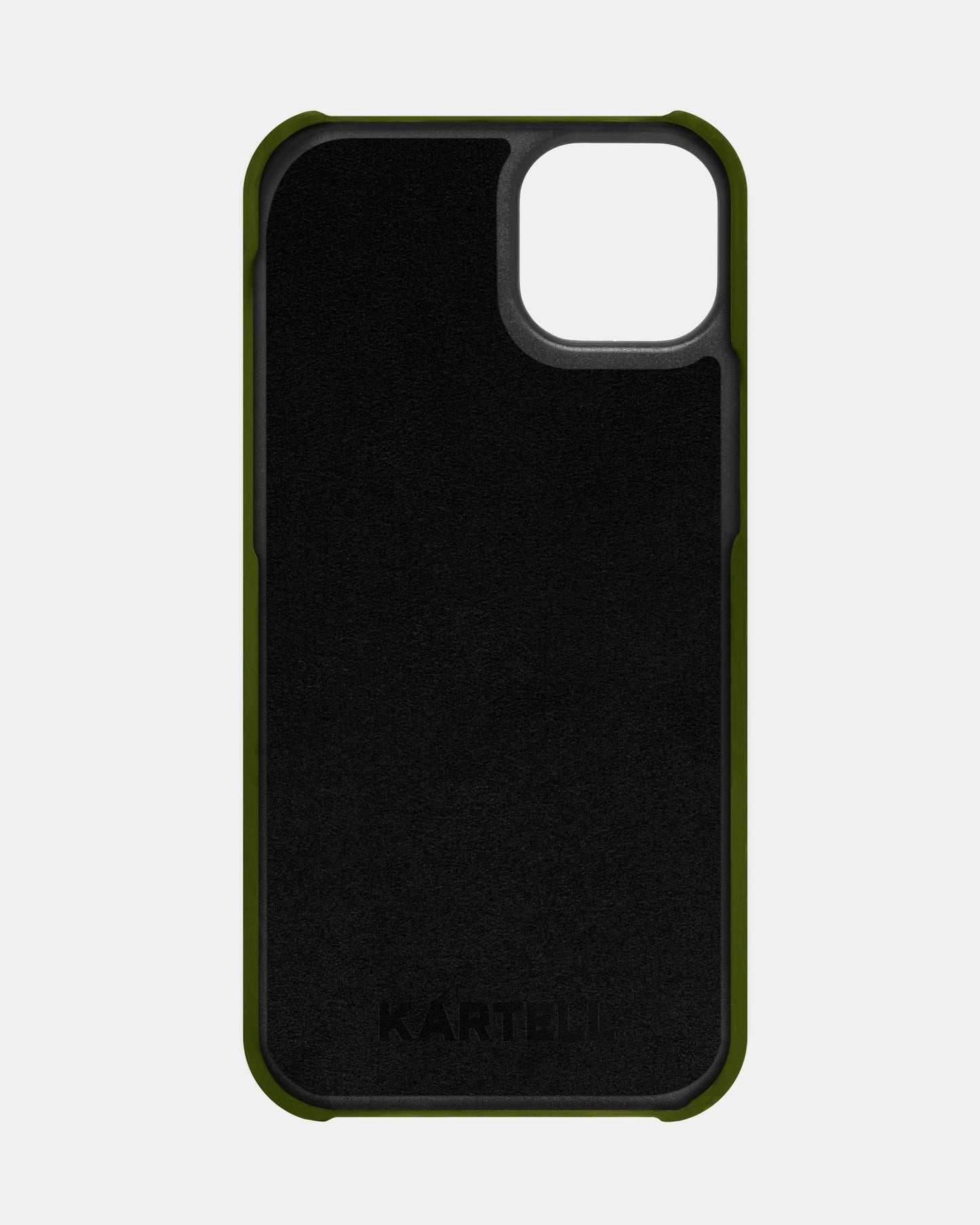 Оливковий шкіряний чохол для iPhone 14