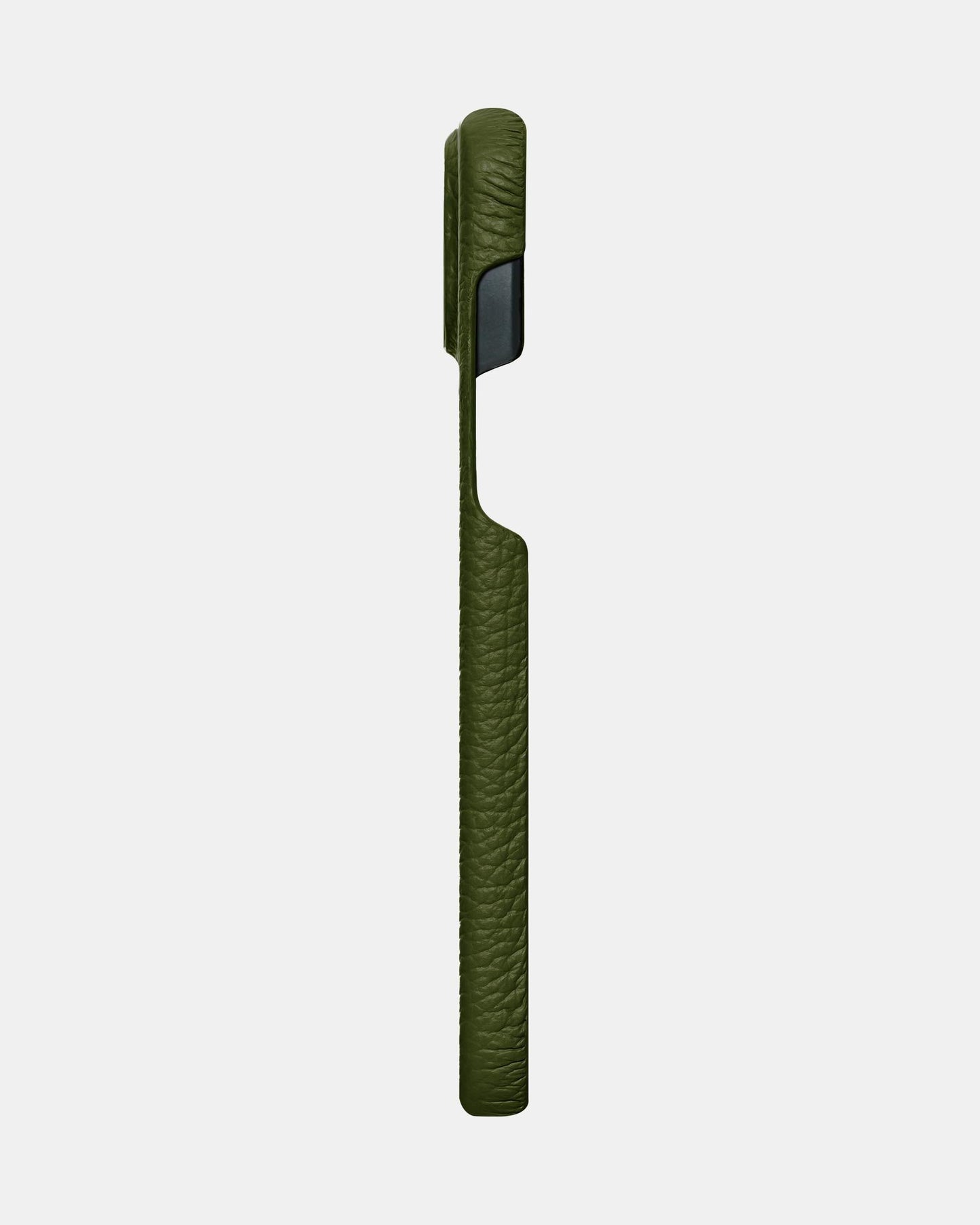 Оливковий шкіряний чохол для iPhone 14