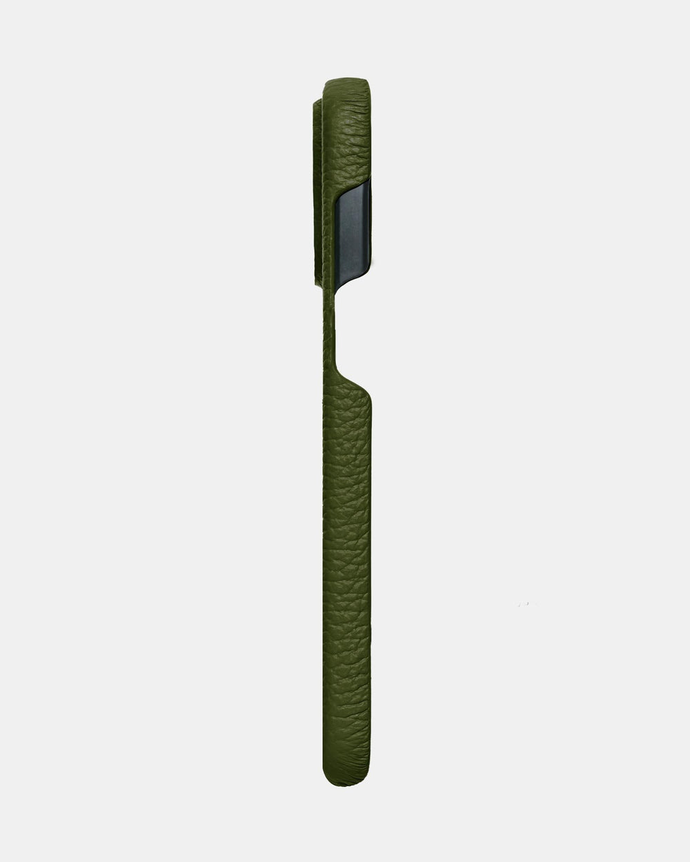 Olive leather case for iPhone 14 Pro