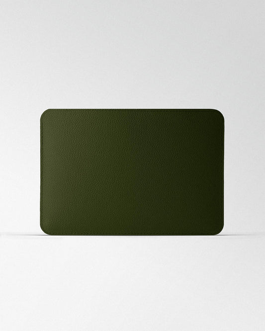 Чохол Minimalist із темно-зеленої шкіри для MacBook