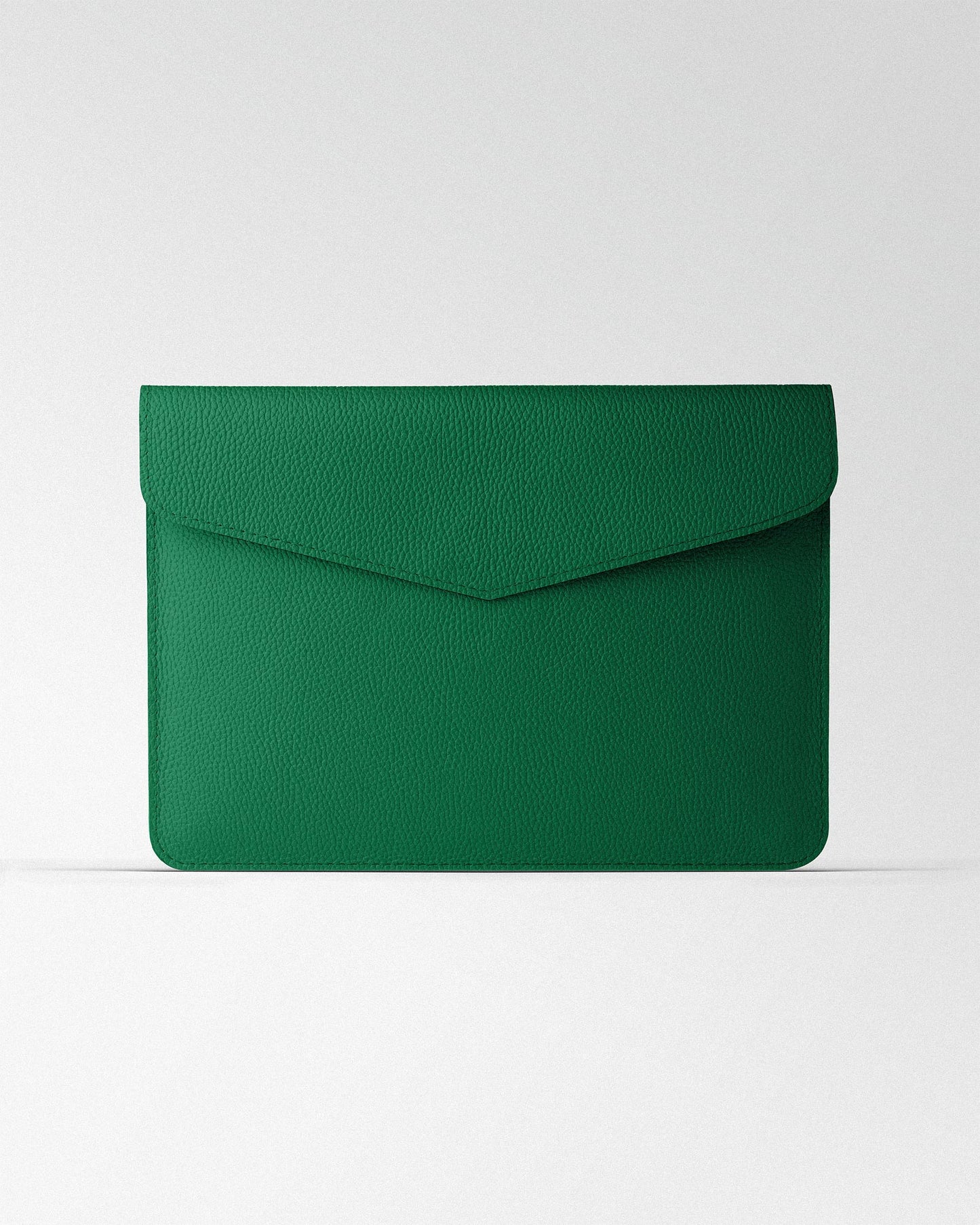 Чохол Magnetic Envelope  із зеленої текстурної шкіри для MacBook