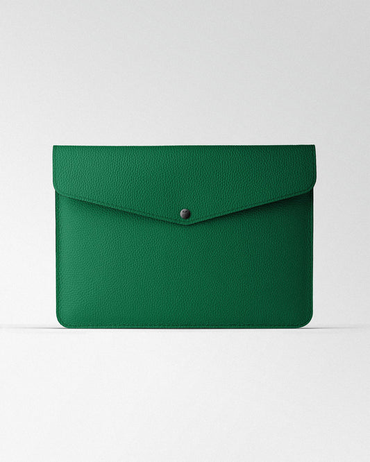 Чохол Envelope із зеленої шкіри для MacBook