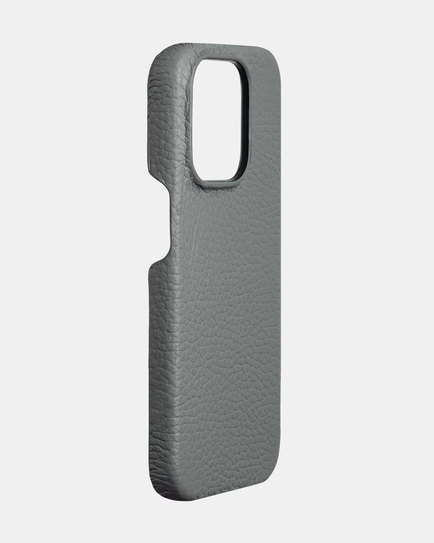 Сірий шкіряний чохол для iPhone 13 Pro Max