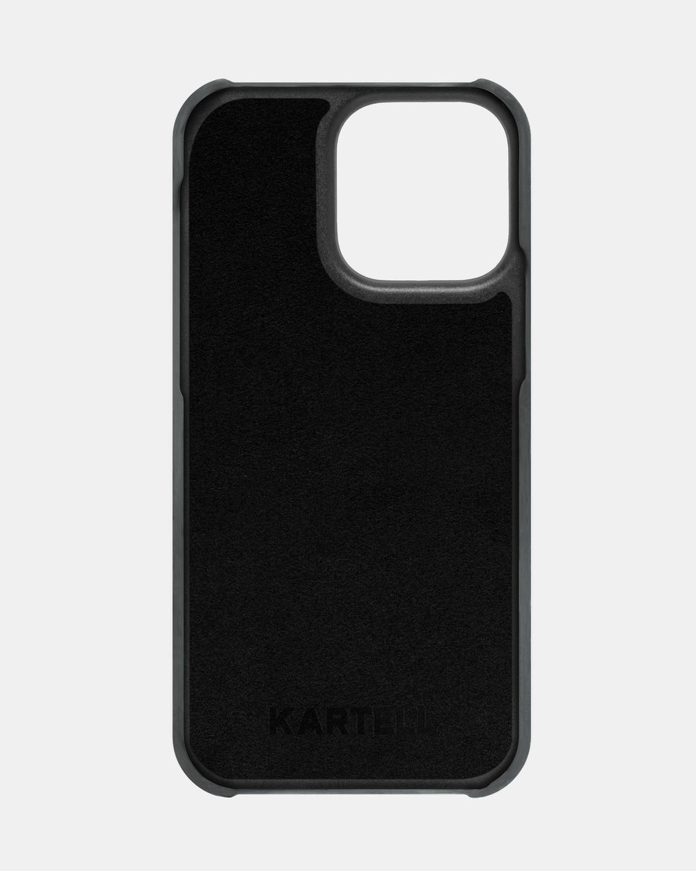 Gray leather case for iPhone 16 Pro