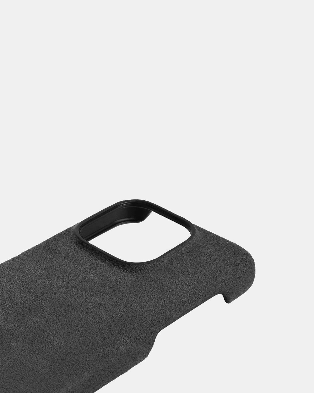 Gray alcantara case for iPhone 14 Pro