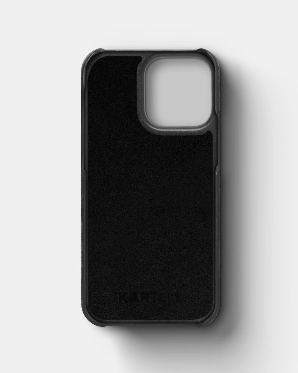 Сірий обтягнутий чохол з алькантари для iPhone 15 Pro