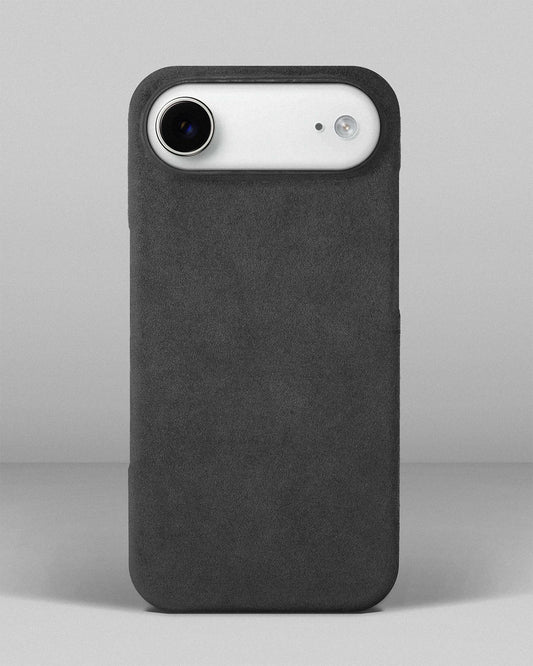 Gray Alcantara case for iPhone 17 Air