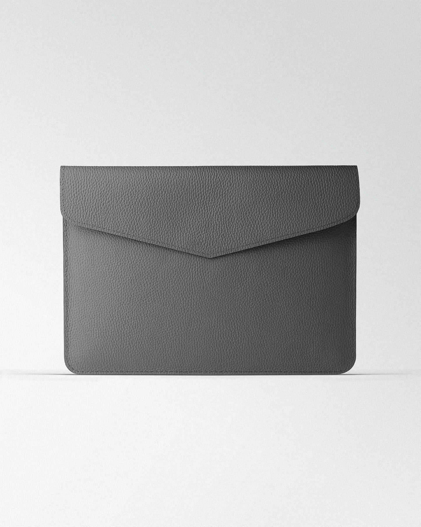 Чохол Magnetic Envelope  із сірої текстурної шкіри для MacBook