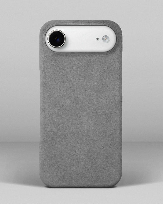 Light gray Alcantara case for iPhone 17 Air