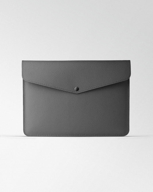 Чохол Envelope із сірої шкіри для MacBook