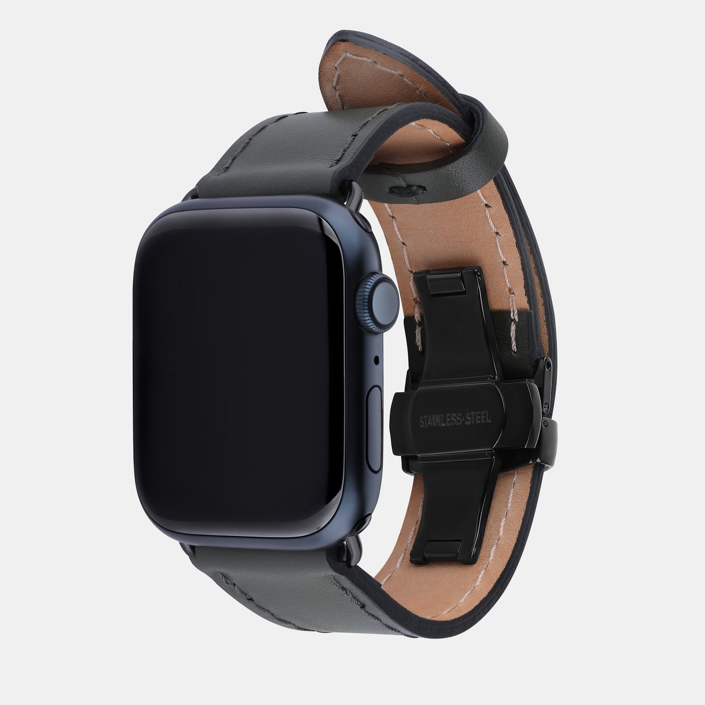 Ремінець для Apple Watch із телячої шкіри в зеленому кольорі