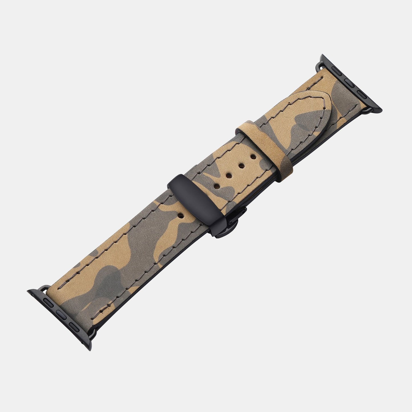 Ремінець для Apple Watch із телячої шкіри мілітарі з нубуковим покриттям