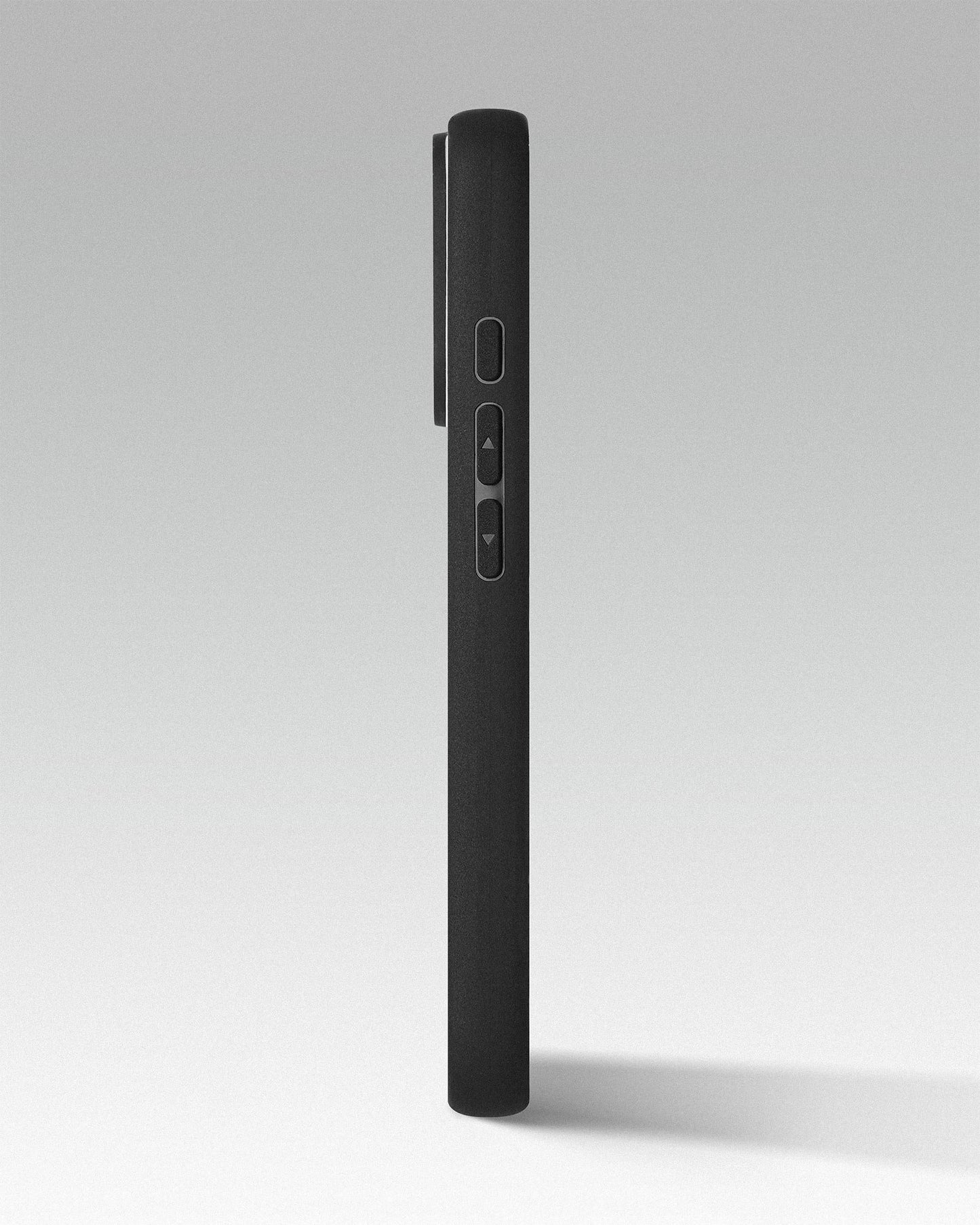 Чохол із чорної шкіри пітона з дрібними лусочками для iPhone 16 Plus