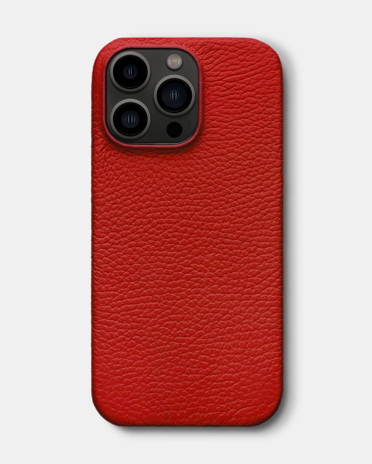 Червоний шкіряний чохол для iPhone 13 Pro Max