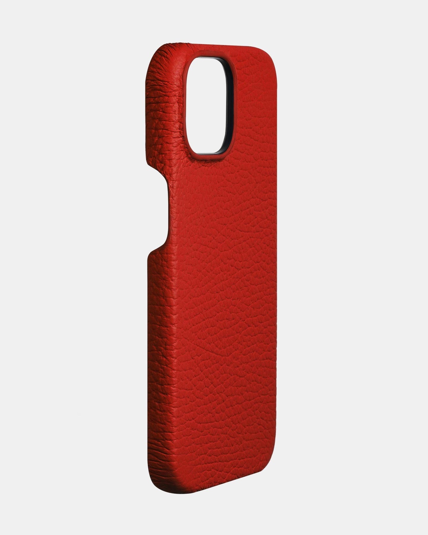 Червоний шкіряний чохол для iPhone 15