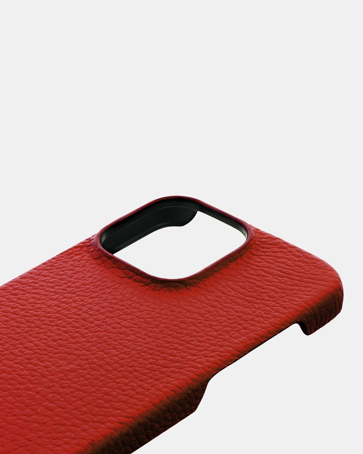 Червоний шкіряний чохол для iPhone 14 Pro