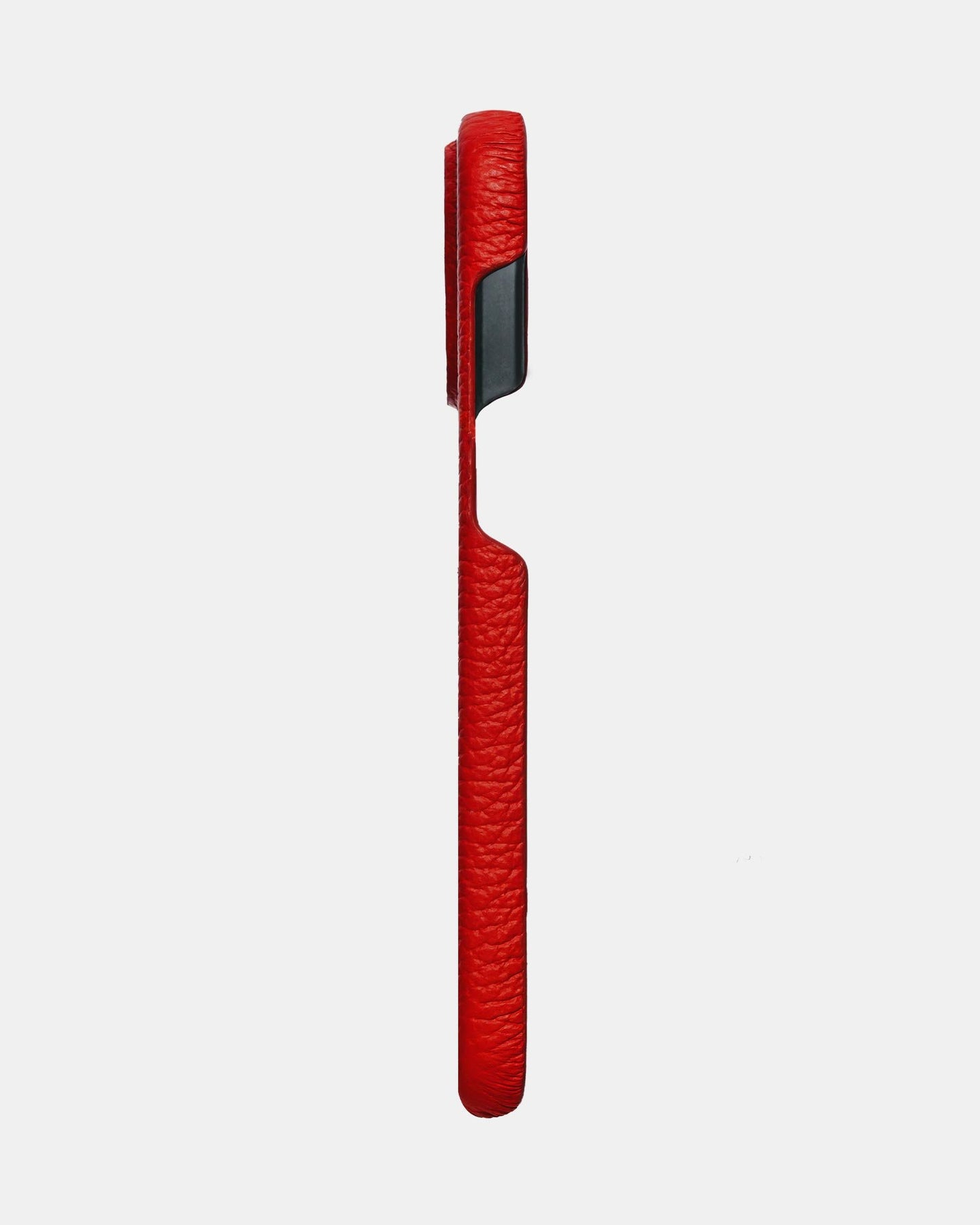 Червоний шкіряний чохол для iPhone 14 Pro