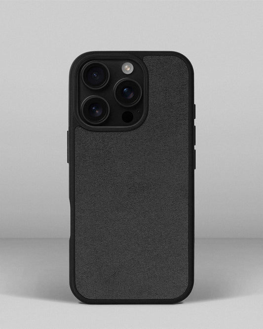 Чохол із сірою вставкою з алькантари для iPhone 11 Pro