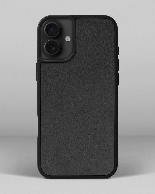 Чохол із сірою вставкою з алькантари для iPhone 12 Mini