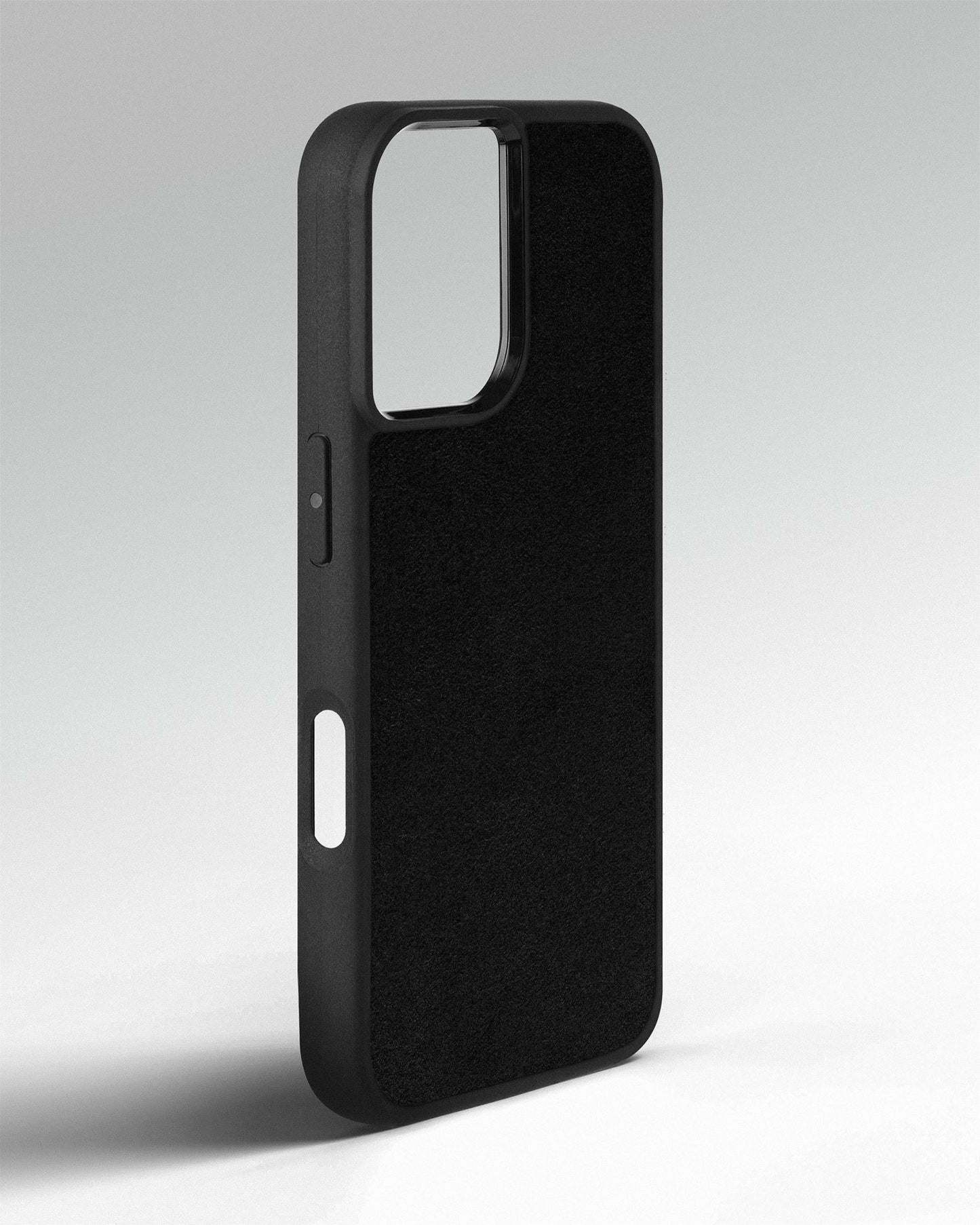 Чохол із чорною вставкою з алькантари для iPhone 13 Mini