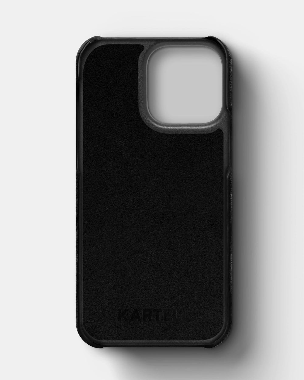 Black alcantara case for iPhone 15 Pro Max