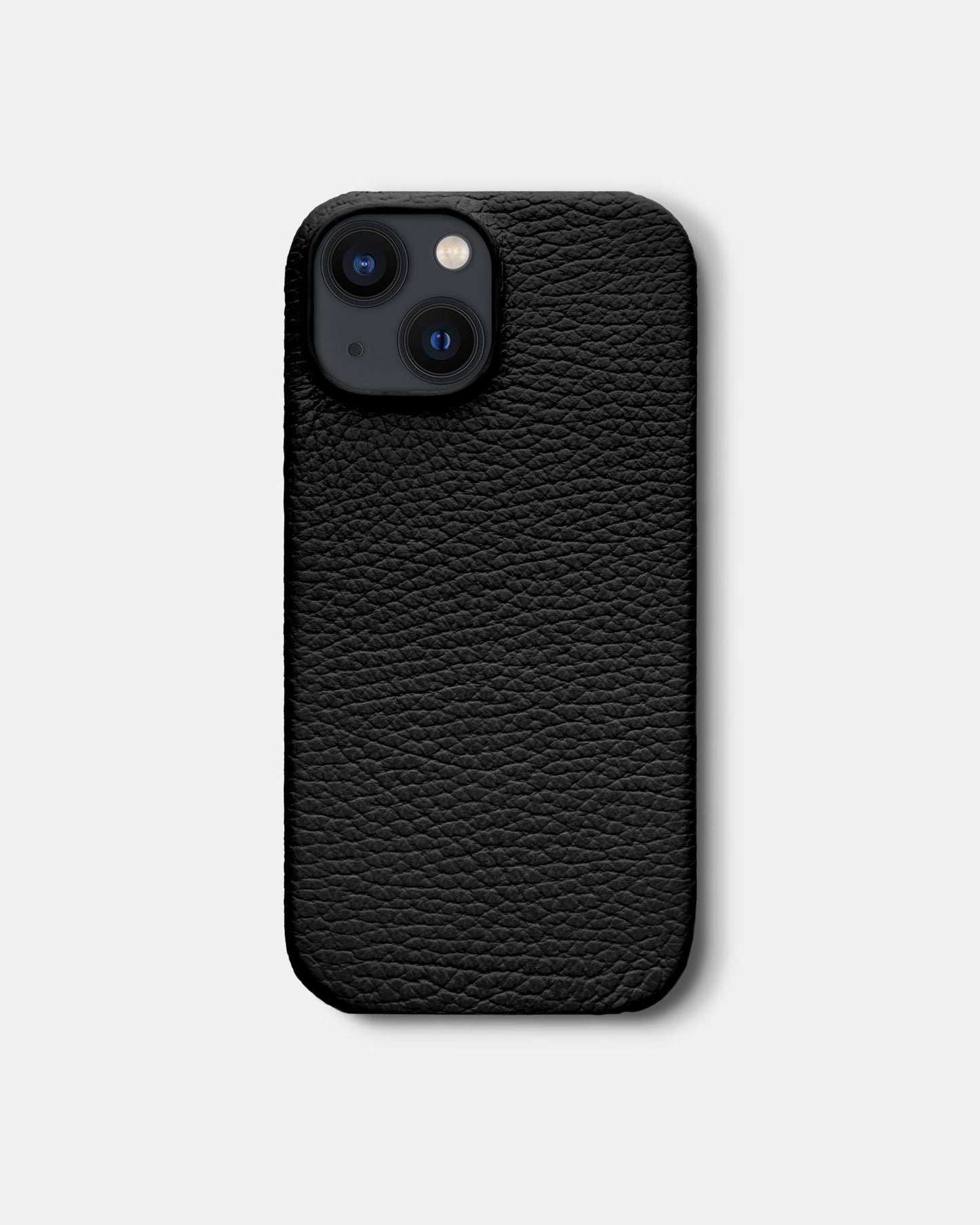 Чорний шкіряний чохол для iPhone 13 Mini