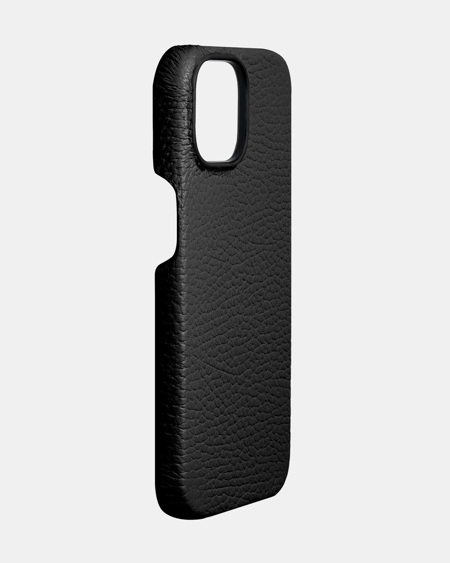 Чорний шкіряний чохол для iPhone 14 Plus