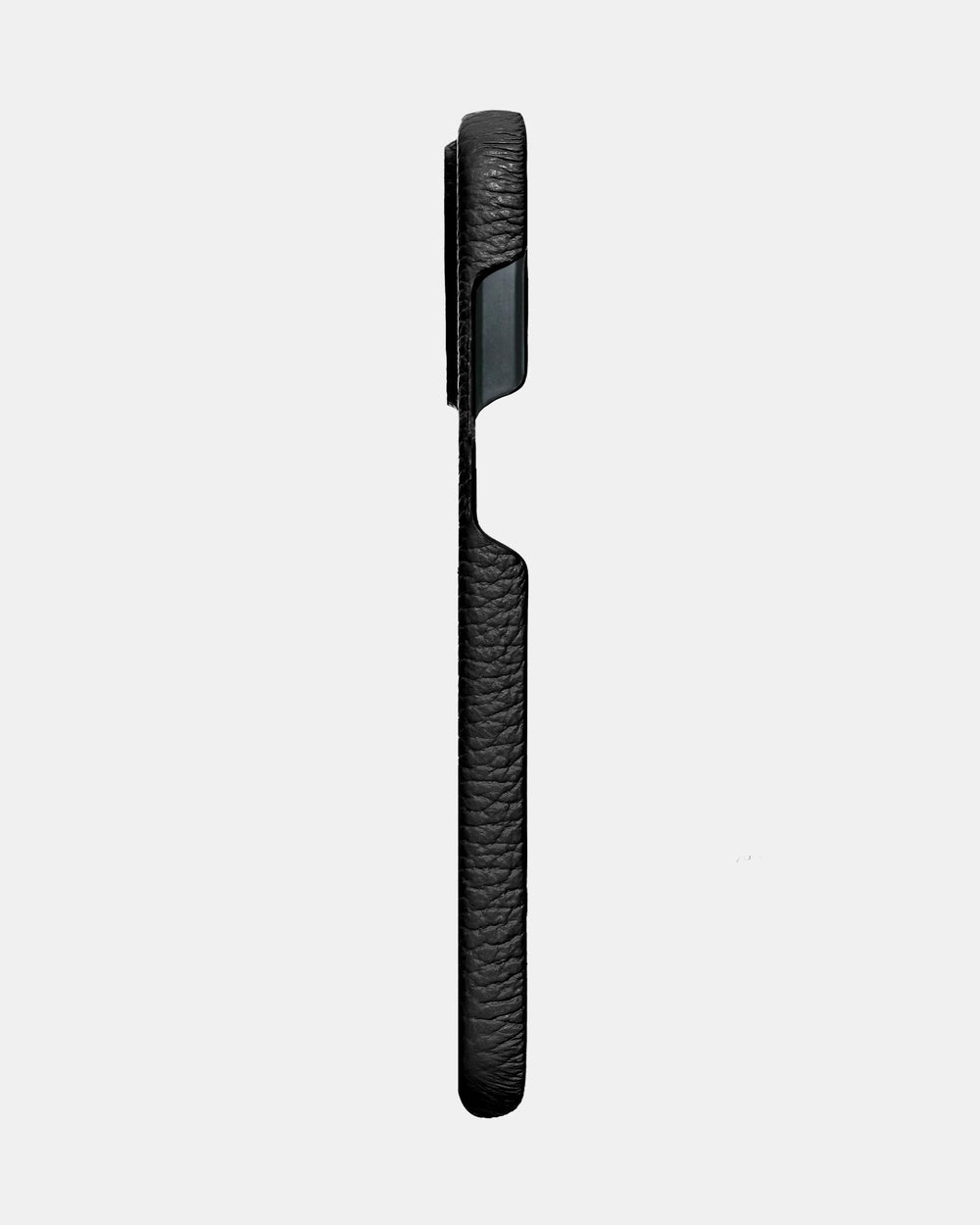 Чорний шкіряний обтягнутий чохол для iPhone 14 Pro Max