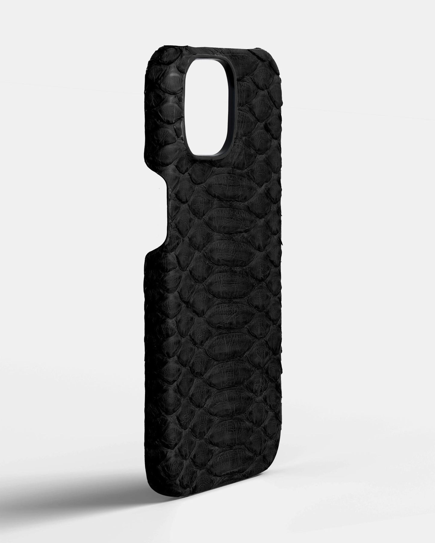 Шкіряний чохол з чорного пітона для iPhone 11