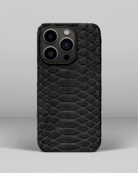 Шкіряний чохол з чорного пітона для iPhone 11 Pro