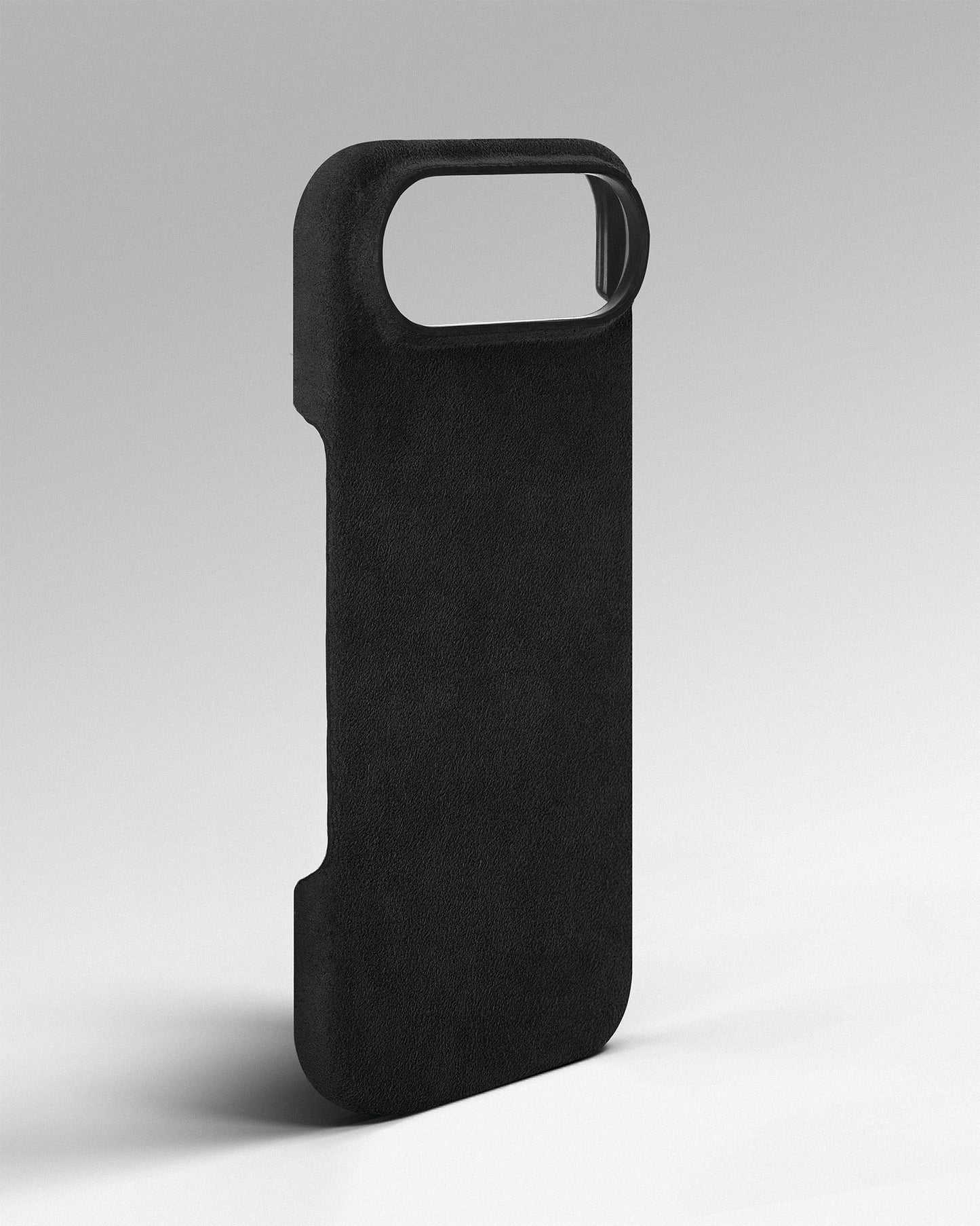 Чорний чохол з алькантари для iPhone 17 Air