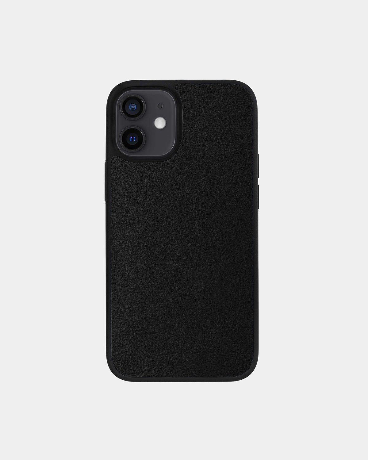 Чохол із чорної телячої шкіри для iPhone 12