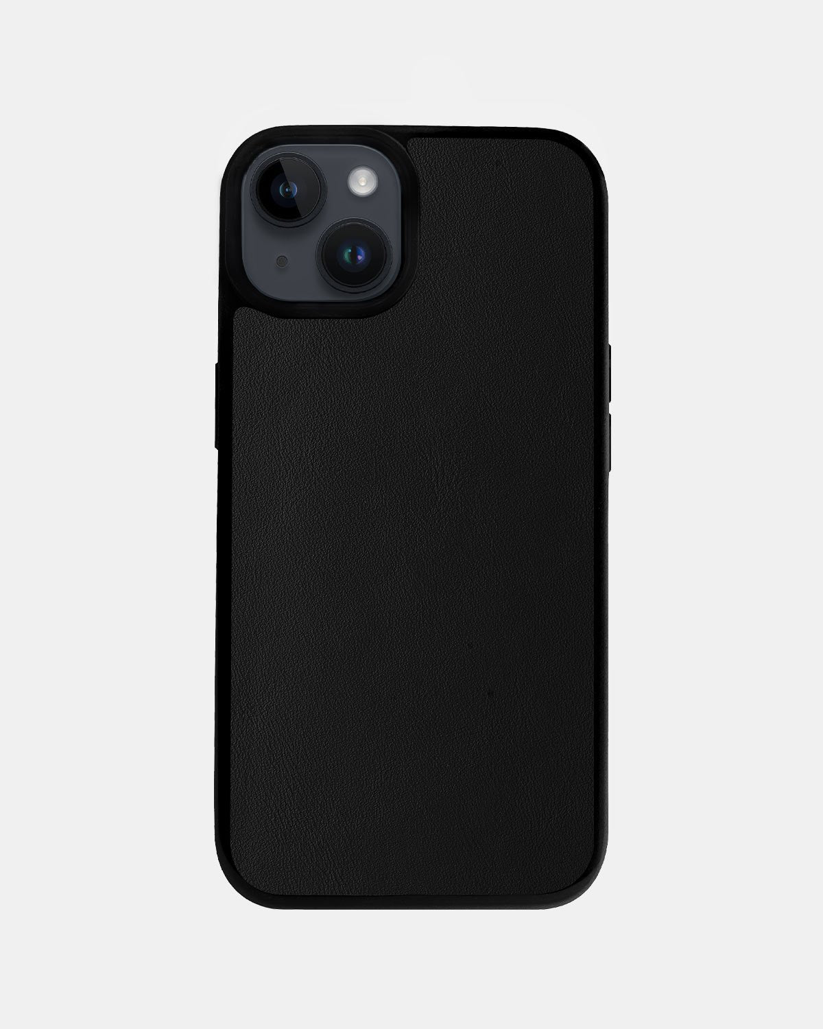 Чохол із чорної телячої шкіри для iPhone 14 Plus