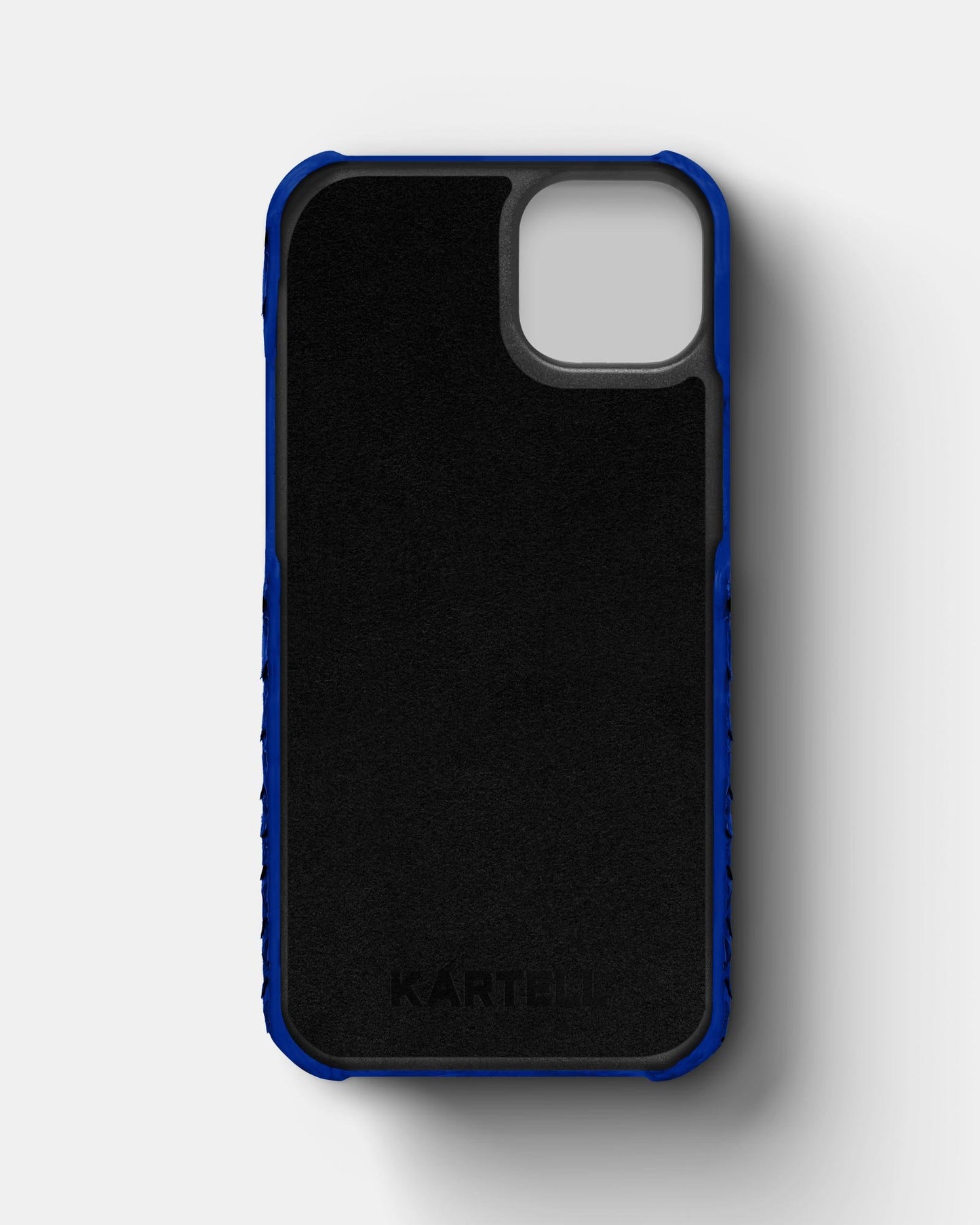Шкіряний чохол з синього пітона для iPhone 12 Mini