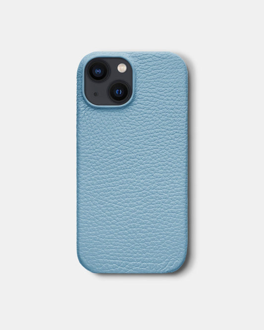 Блакитний шкіряний чохол для iPhone 13 Mini