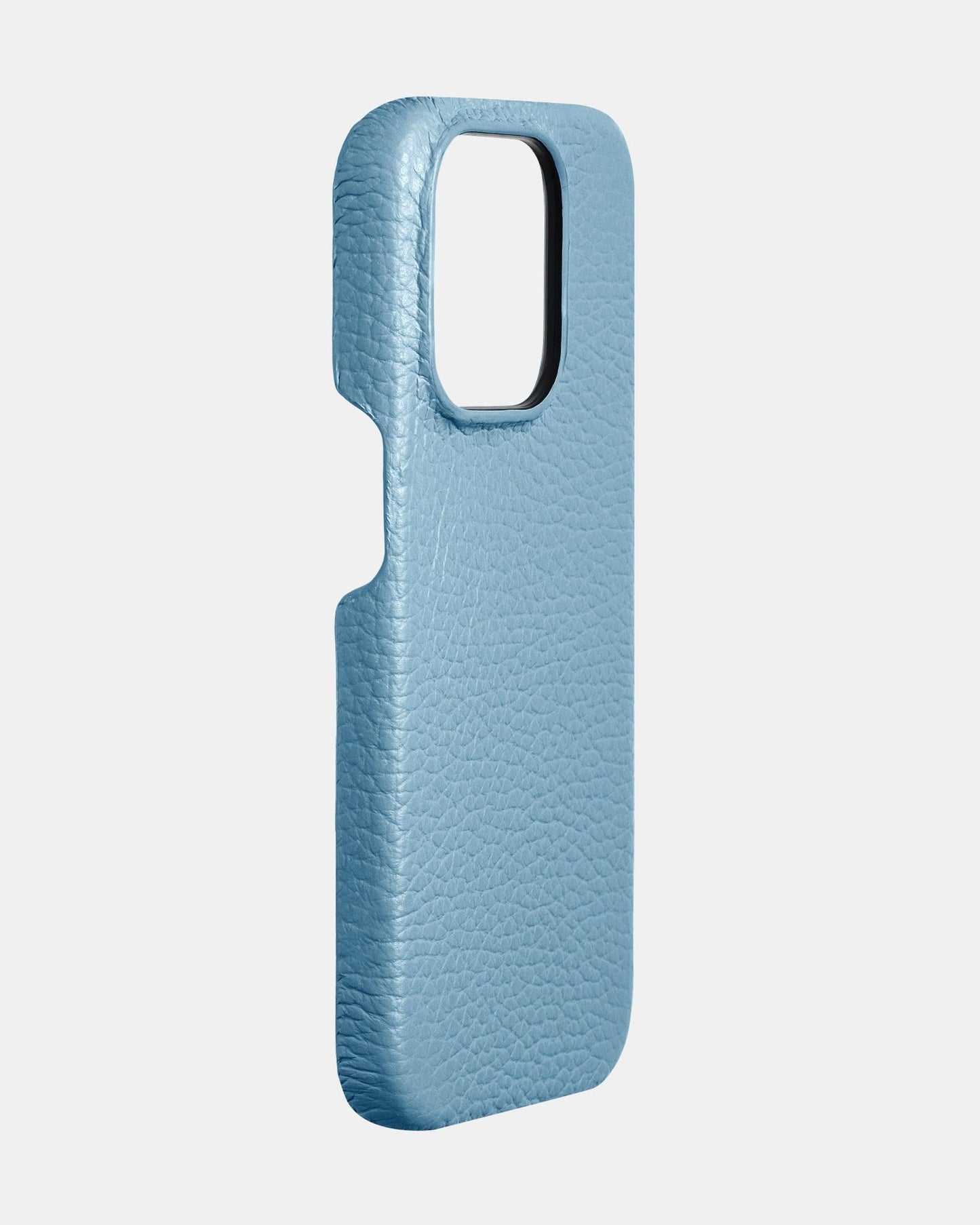 Блакитний шкіряний чохол для iPhone 14 Pro Max