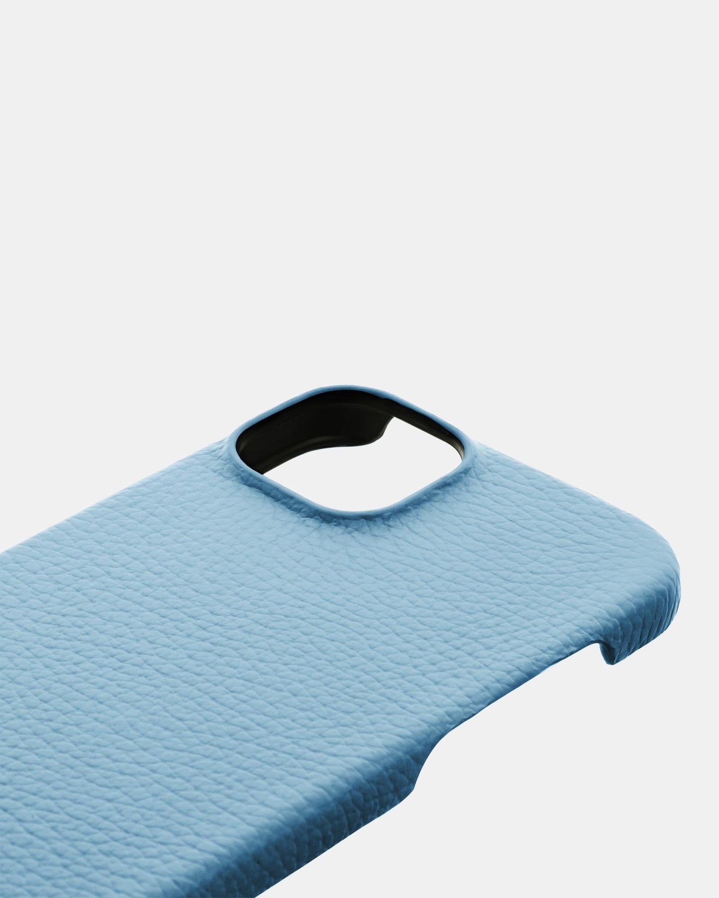 Блакитний шкіряний чохол для iPhone 14