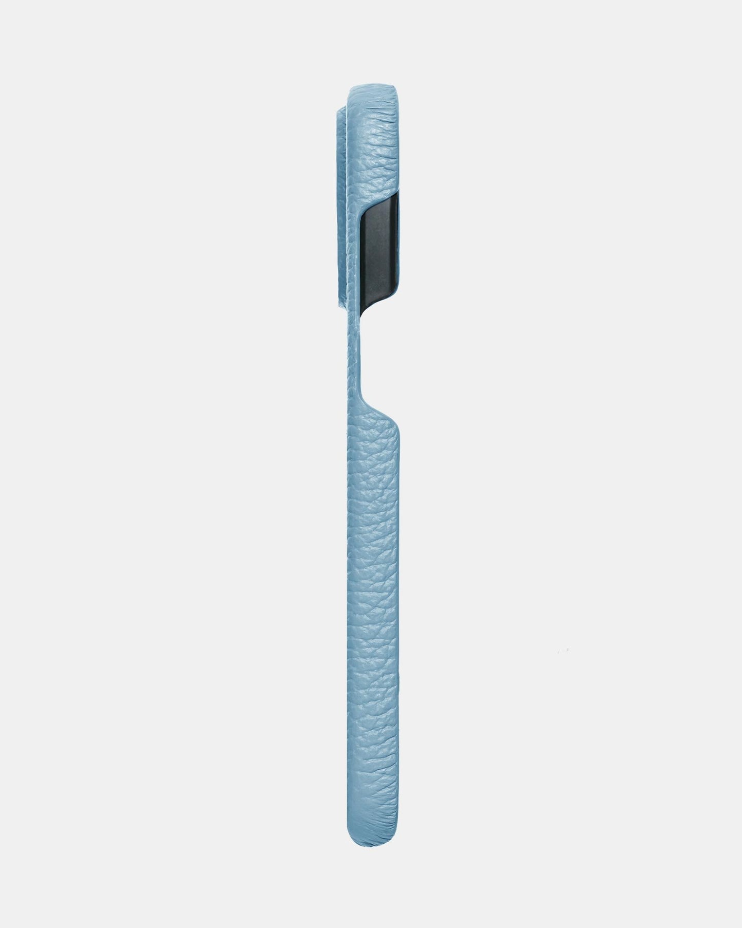Блакитний шкіряний чохол для iPhone 16 Pro Max
