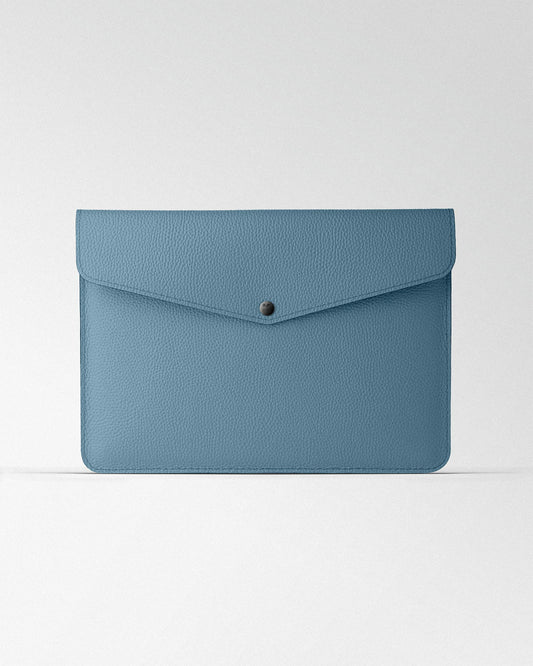 Чохол Envelope із синьої шкіри для MacBook