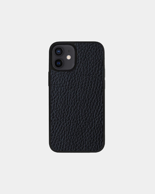 Чохол із темно-синьої телячої шкіри флотар для iPhone 12 Mini