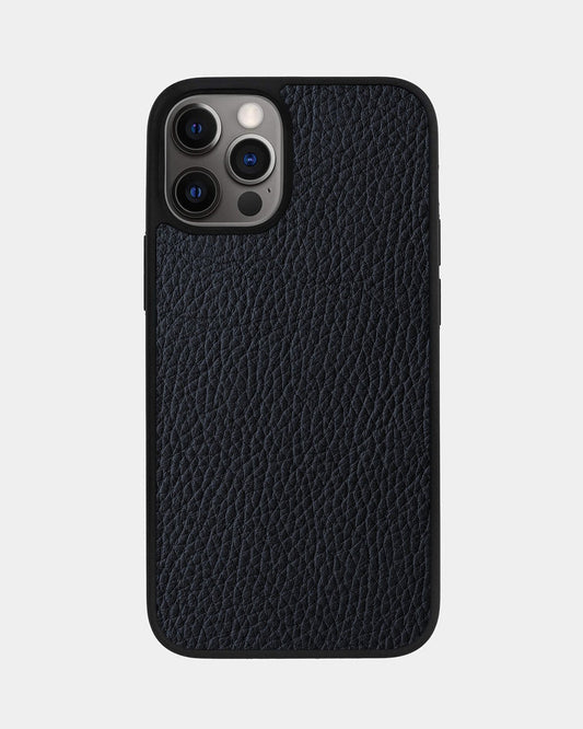Чохол із темно-синьої телячої шкіри флотар для iPhone 12 Pro Max