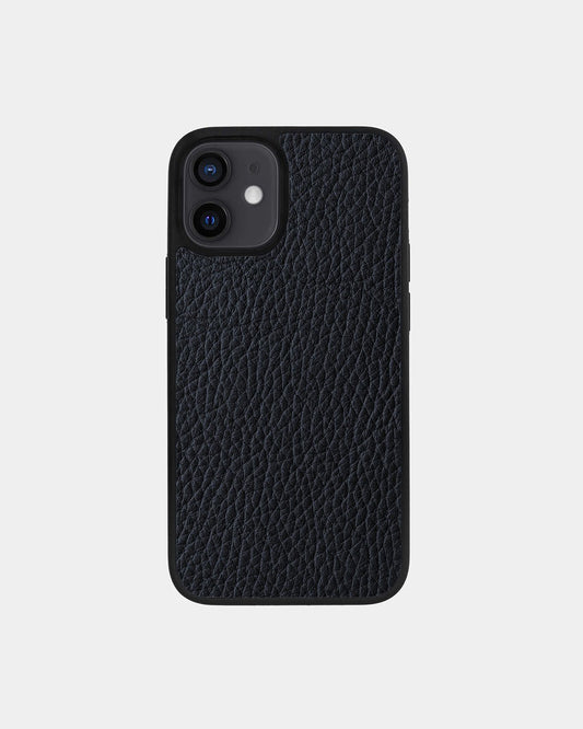 Чохол із темно-синьої телячої шкіри флотар для iPhone 12