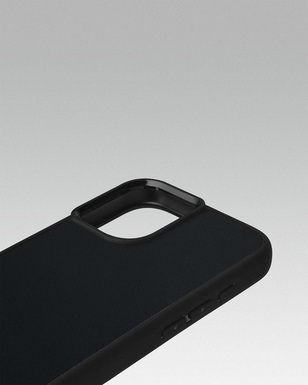 Чохол для iPhone 15 із шкіри купон в темно-синього кольорі з тисненням Роза вітрів